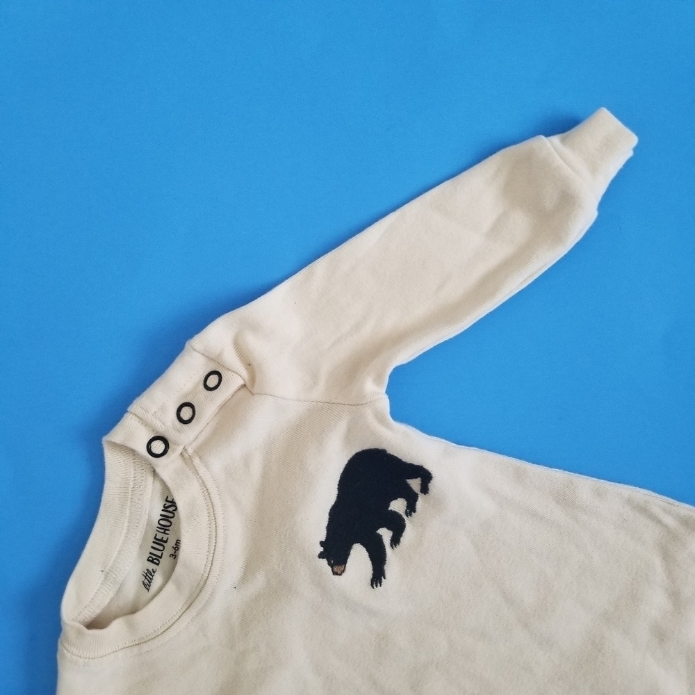 Little Blue House Hatley Little Bear Bum Baby Coverall Size 3-6 Months.. - Picture 3 of 6